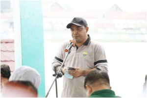 Aswan, Ketua Panitia pelksana HUT Ke 68 Provinsi Jambi, Tahun 2025. Foto - Agus Supriyanto, Erict Diskominfo.