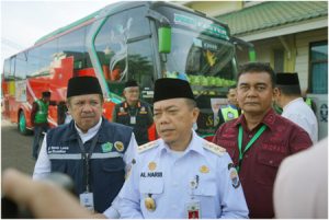 Lepas Kloter 16, Gubernur Al Haris: Pemprov Kucurkan Dana 32 Milyar Untuk Haji Domestik
