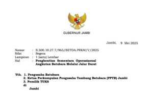 Untuk Kelancaran Angkutan Haji, Jalan Angkutan Batubara 9 Hari Dihentikan Sementara